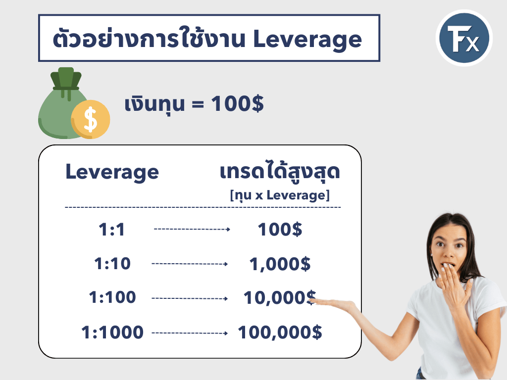 ตัวอย่างการใช้งาน Leverage