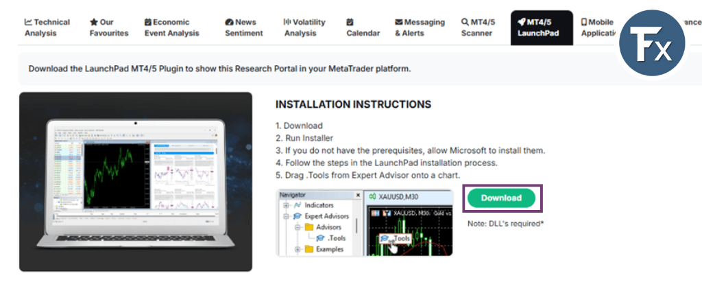 ขั้นตอนการดาวน์โหลดปลั๊กอิน Autochartist