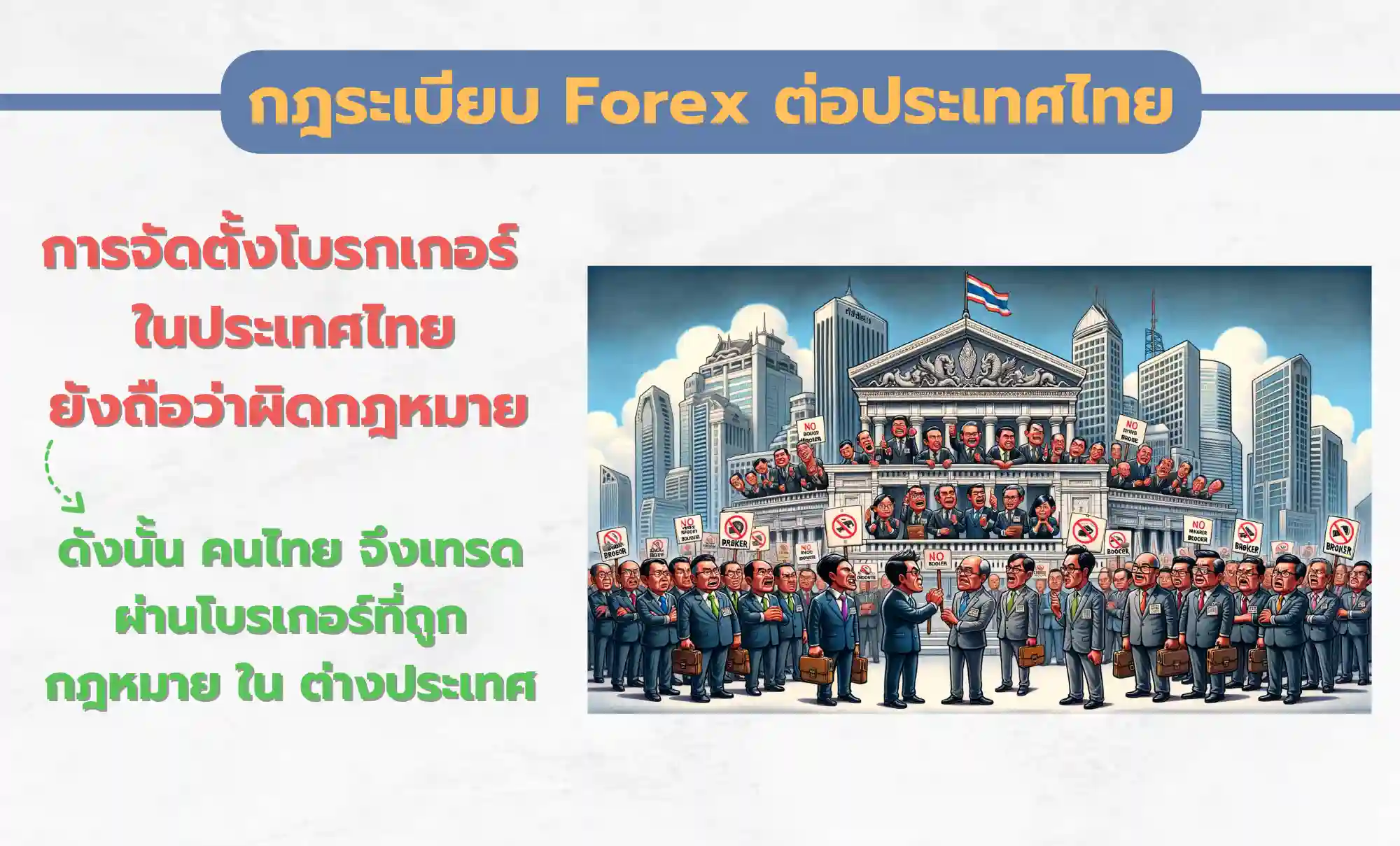 รูปที่ 2 รัฐบาลยังไม่อนุมัติให้มีการจัดตั้งโบรกเกอร์ในไทยได้