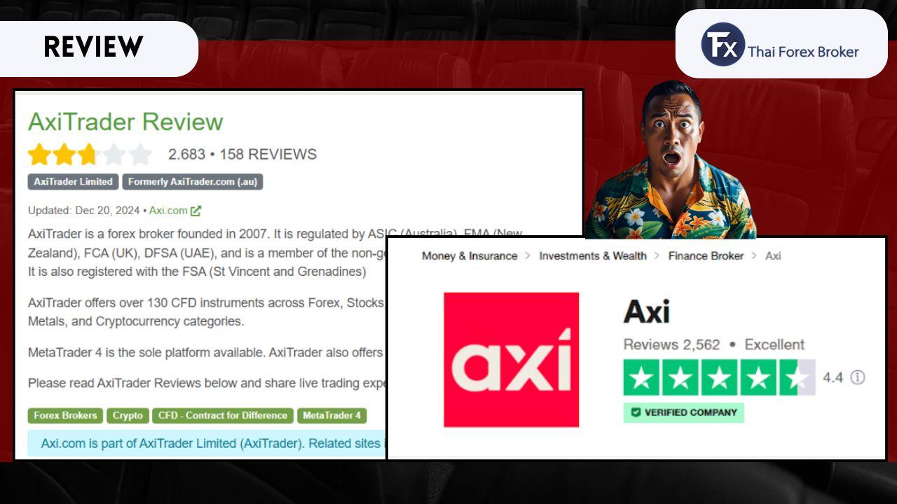 รีวิว Axi จากผู้ใช้งานบน Trustpilot และ Forex Peace Army