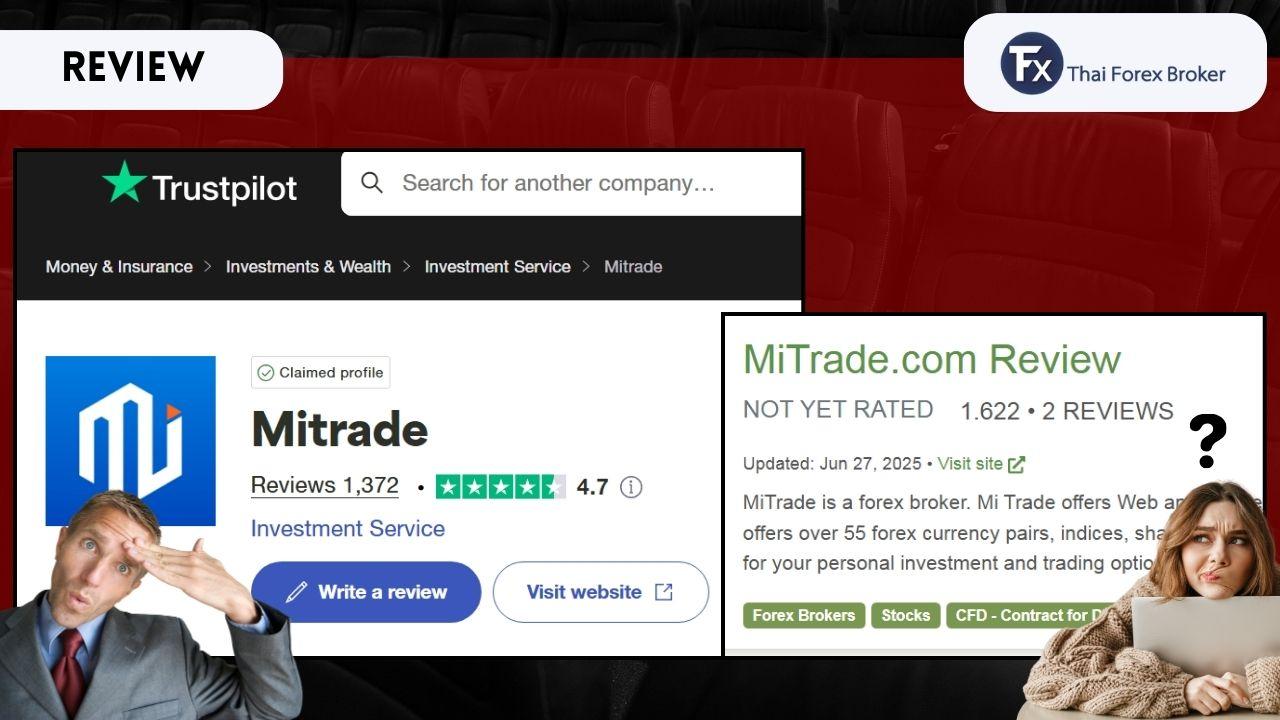 รีวิว Mitrade จากผู้ใช้งานบน Trustpilot และ Forex Peace Army