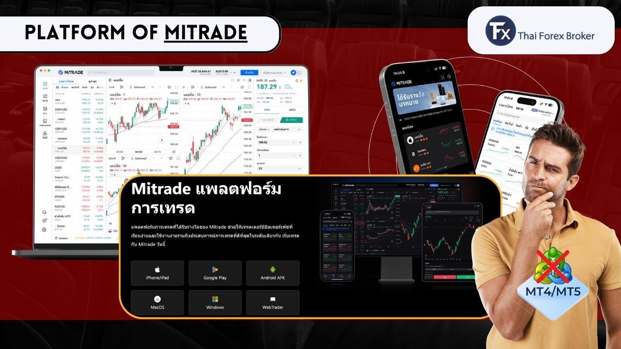 ภาพรวมแพลตฟอร์มการเทรดของโบรกเกอร์ Mitrade