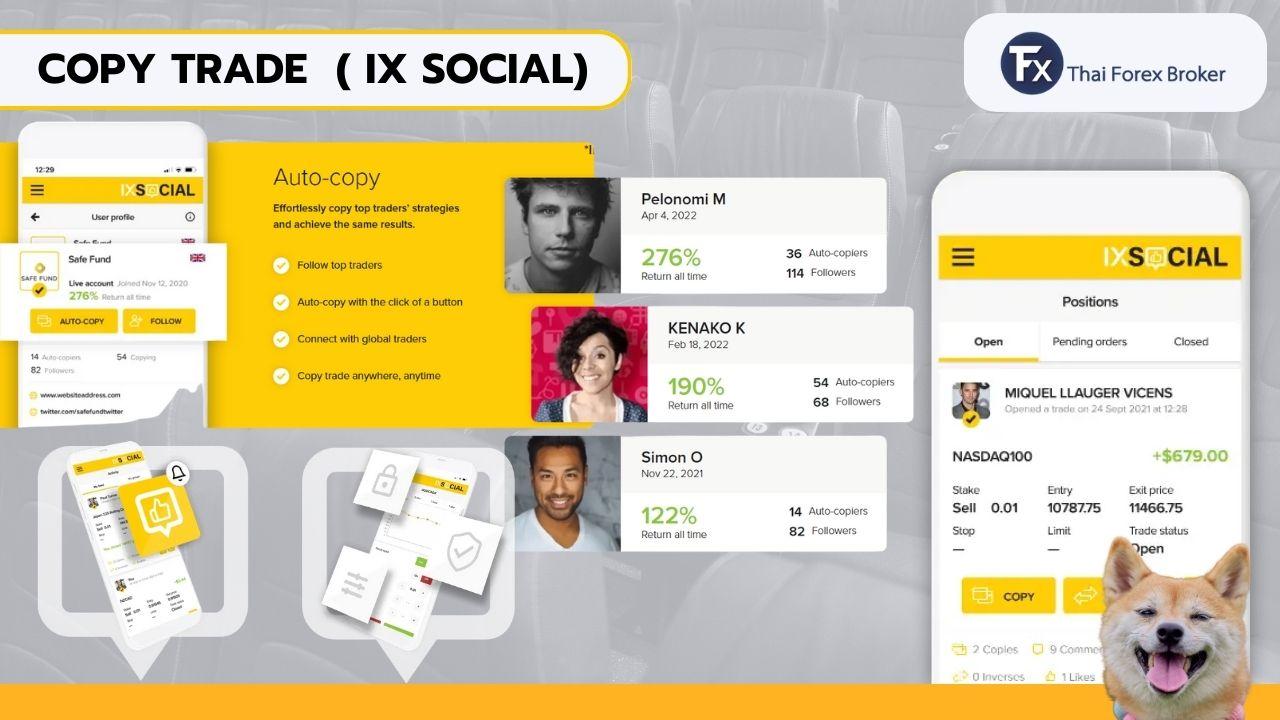 รีวิวระบบ Copy Trade (IX Social) ของ INFINOX