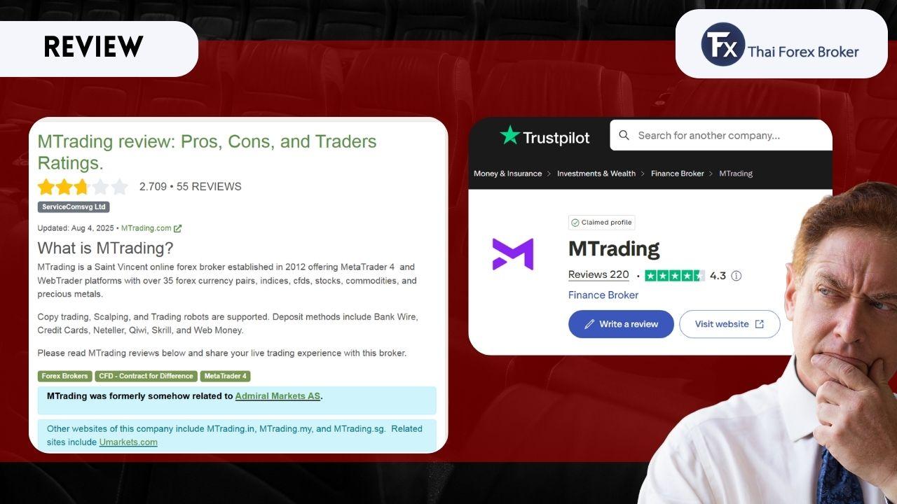 คะแนนรีวิว MTrading จากผู้ใช้งานทั่วโลก